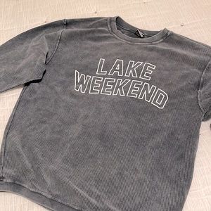 Charlie Southern Lake Weekend Ribbed Crew Neck Riff Raff Size Medium